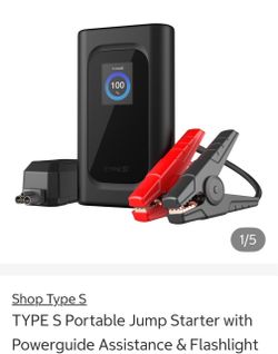 TYPE S Portable Jump Starter with Flashlight