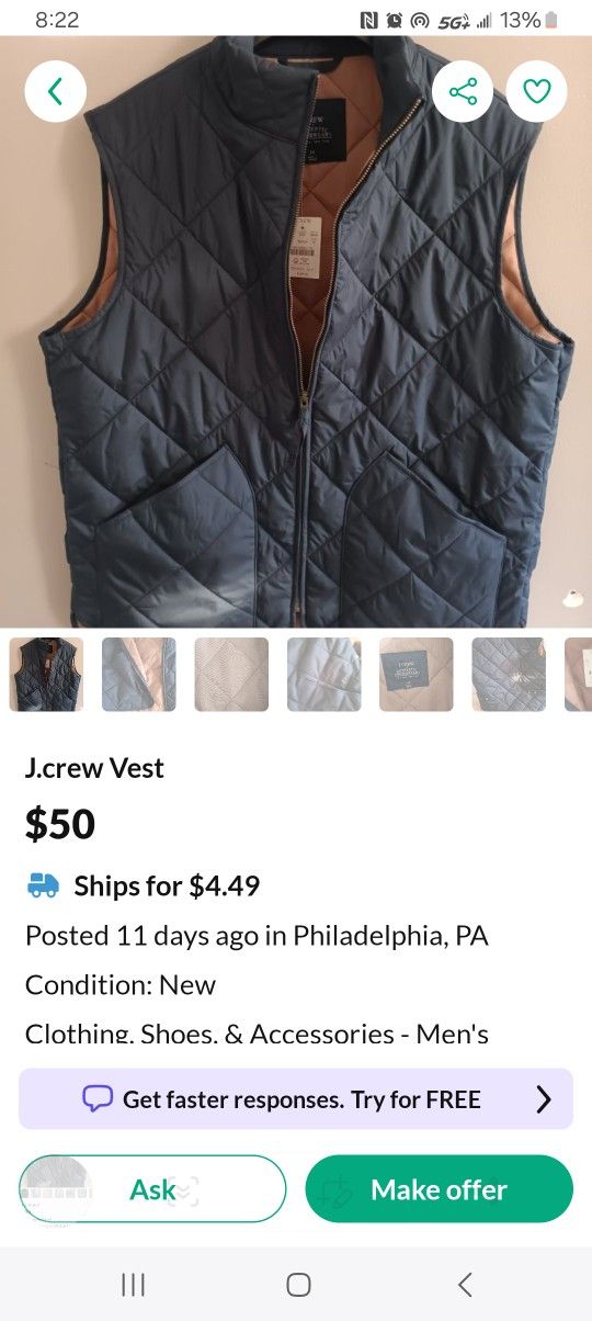 Jcrew Vest