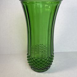 Vintage Hoosier Emerald Green Glass Vase  4089-A, 65-A