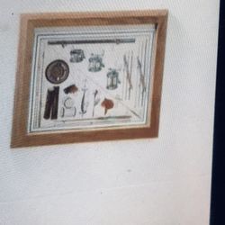 Tin Sign Fishing Picture