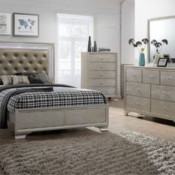 Queen Bed Frame Dresser Mirror Night Stand Price Firm