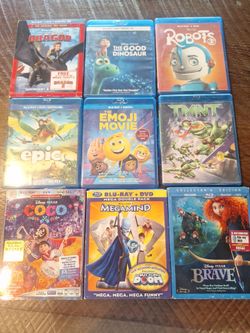 Kids Animated Blu-ray DVD movies collection