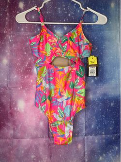 New girls art class one piece swimsuit size large