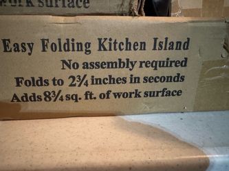Easy Folding Kitchen Island