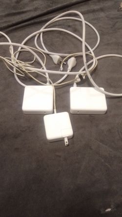 one Apple magsafe2 Power Adapter and Two usb-c power adapters 96w and 140w– Lot of 3