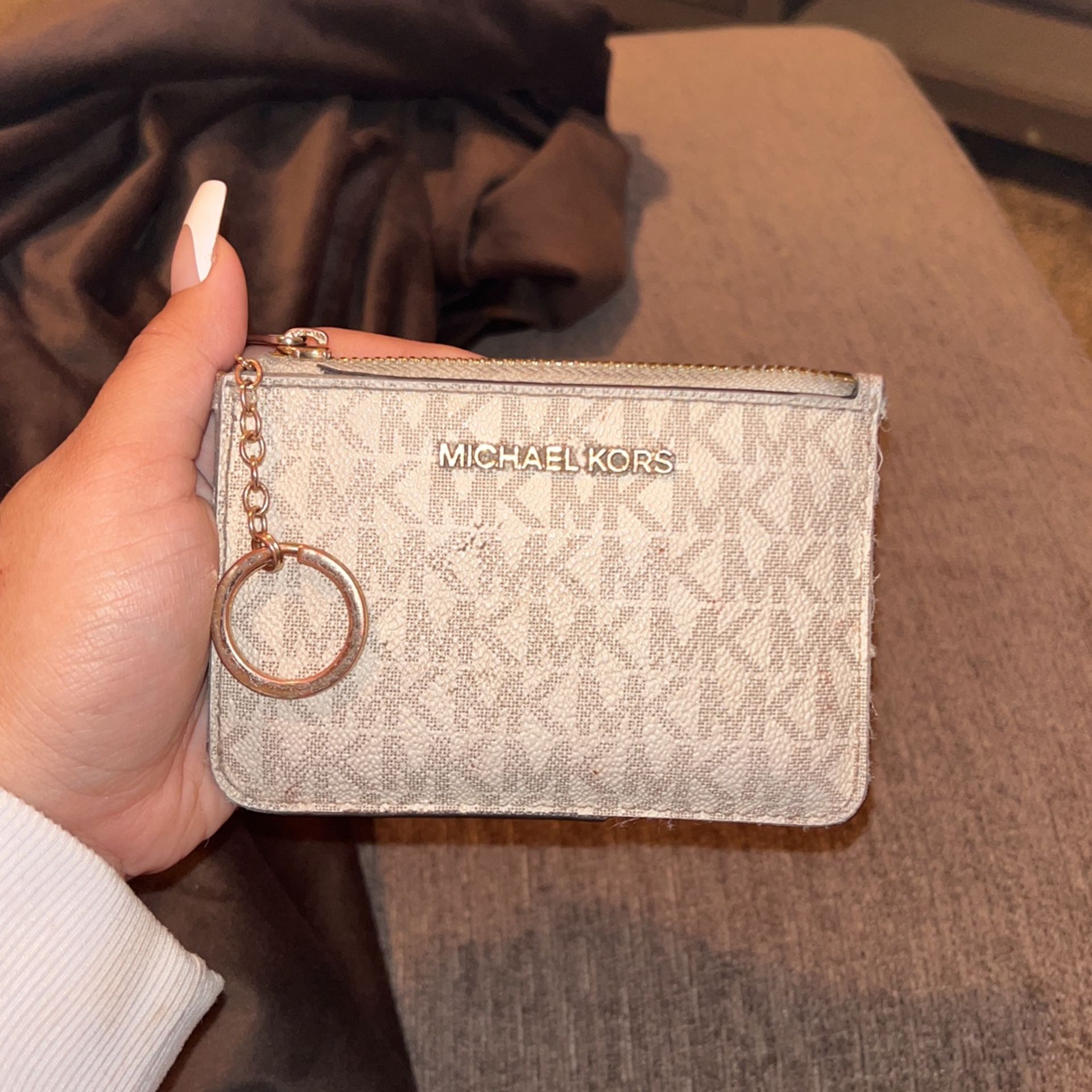 Michael Kors Zip Coin pouch Wallet w/ ID