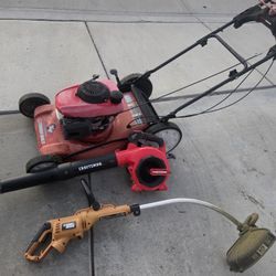Lawn Mower And Gardening Bundle