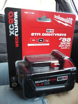 M18 Red Lithium xc 5.0 everything fits battery