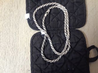 DIAMOND CUT SILVER ROPE. 925