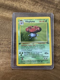 🌿 Pokémon Vileplume – Jungle 1st Edition Holo (1999 WOTC Vintage)