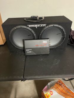 Amplifier 1000w box speaker with two 12”1200w