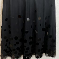 Ann Taylor Black Skirt with Embellishments