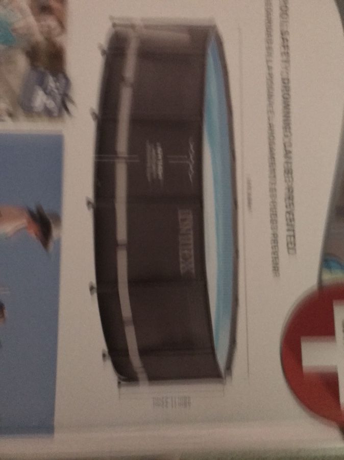 Pool used very little, it’s all in box, I took it apart, $150 comes with chemicals and brush, net extra