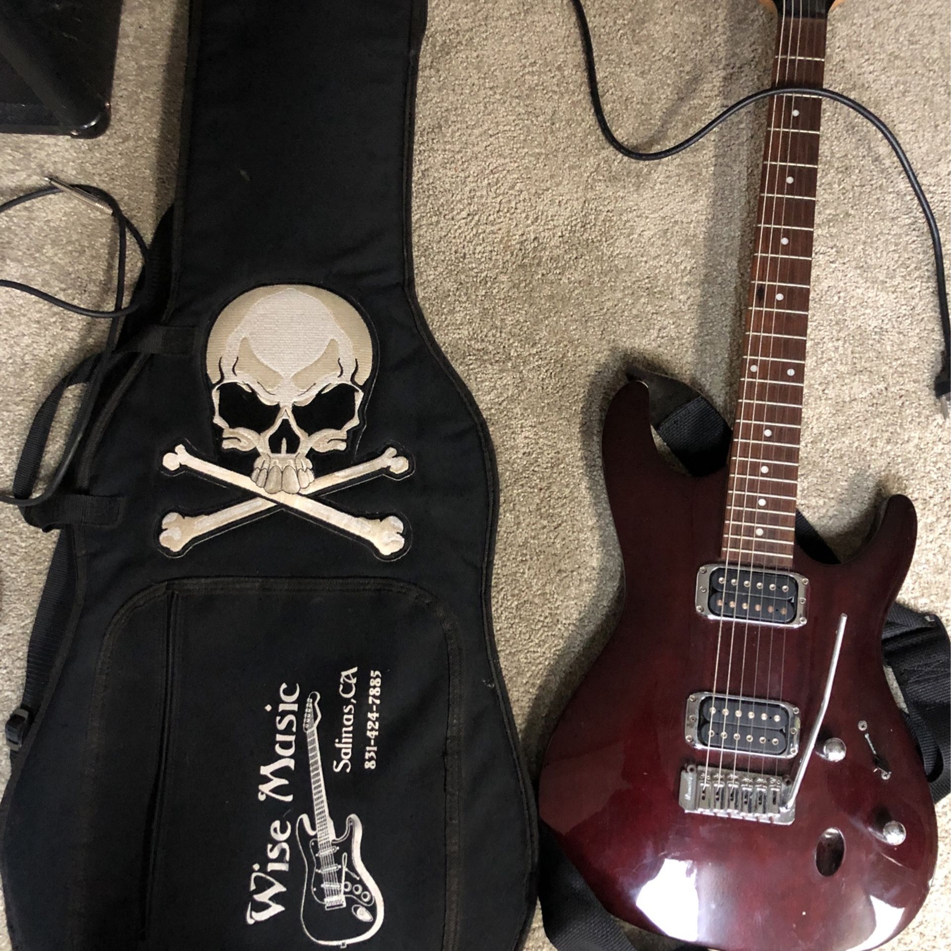 Guitar, Amp, 2 Pedals