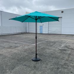 9 Feet Market Umbrella Aqua with Cover(No Base)