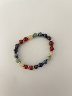 7 Chakra Yoga Bracelet, Reiki Charged Chakra Bracelet for Women and Men, Abundance Bracelet, Minimalist Bracelet