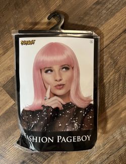 Spirit Halloween Pink Fashion Pageboy Wig