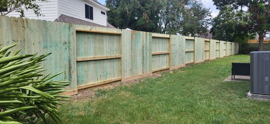 Pine fence