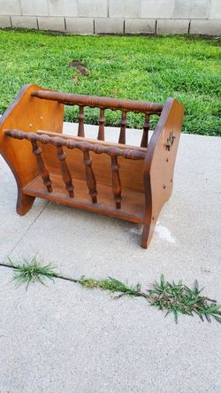 vintage magazine holder
