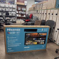 55 Inch Hisense 4K UHD QLED In Box With Warranty