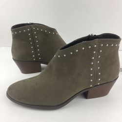 SCOOP WOMENS BROWN ZIP UP BOOTS SIZE 9