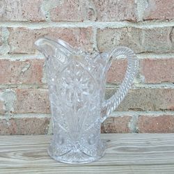 Vintage Imperial Glass-Ohio Cosmos Glass Pitcher 