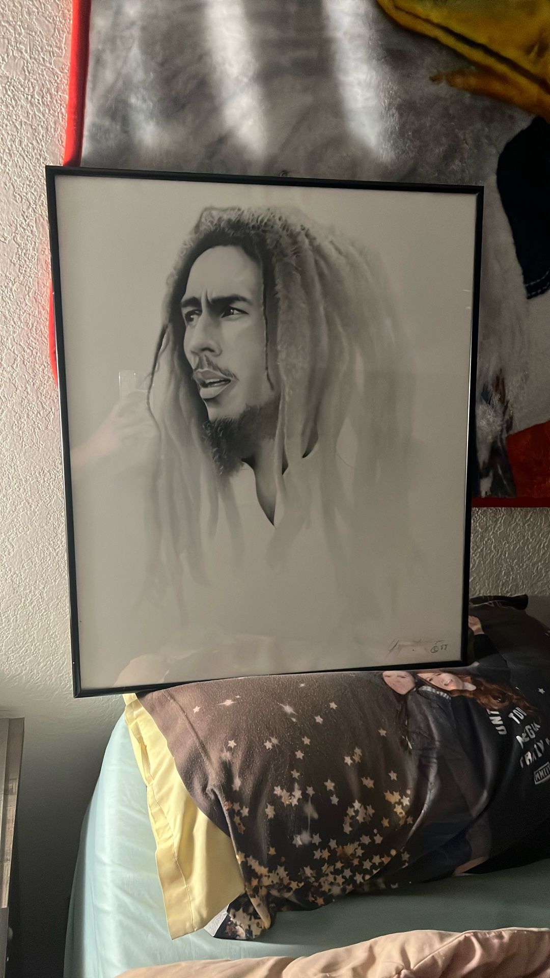 Bob Marley Charcoal By Gary Saderup 1988