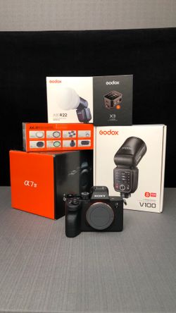 Sony a7 IV With Godox V100, XE Trigger, AK-R22 Dome and AK-R1 Kit ALL NEW