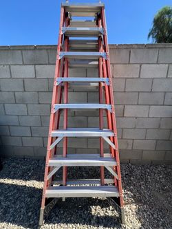8’ Werner Extension Trestle Step Ladder