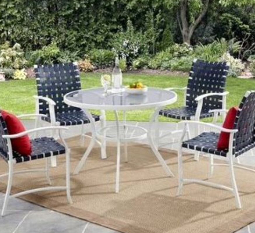 New!! Outdoor dining chair, patio furniture, patio dining chair, conversation patio set , table is not included, set of 4,