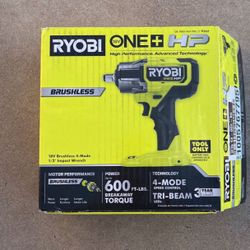 RYOBI-ONE+ HP 18V Brushless Cordless 4-Mode 1/2 in. Impact Wrench (Tool Only)