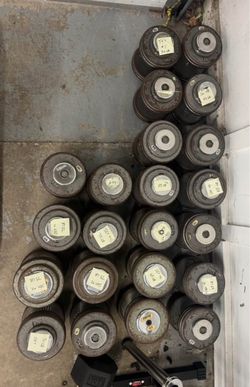 Troy, York, and CAP Pro Style Dumbbell Lot 50-75 lbs Mix $1 per Pound - Pairs Only!
