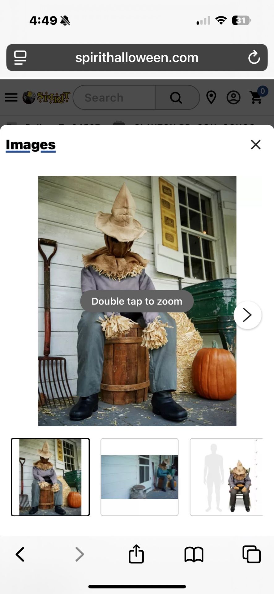 Spirit Halloween Scare Crow
