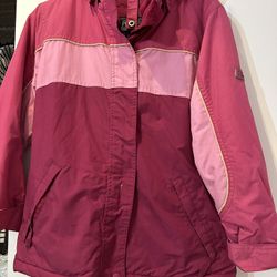 Girls pink rain Jacket 