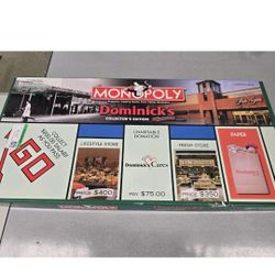 DOMINICKS GROCERY STORE MONOPOLY GAME 