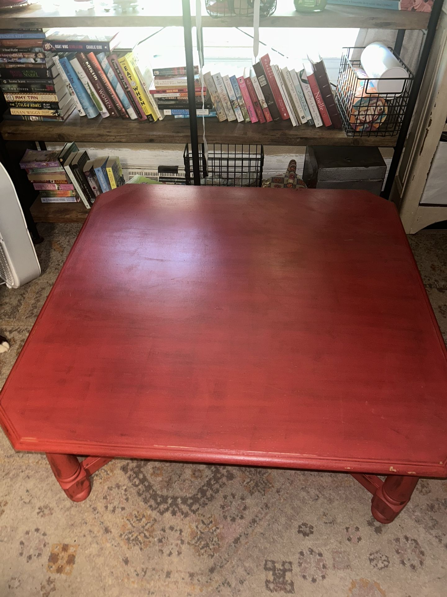 Ethan Allen Red Coffee Table
