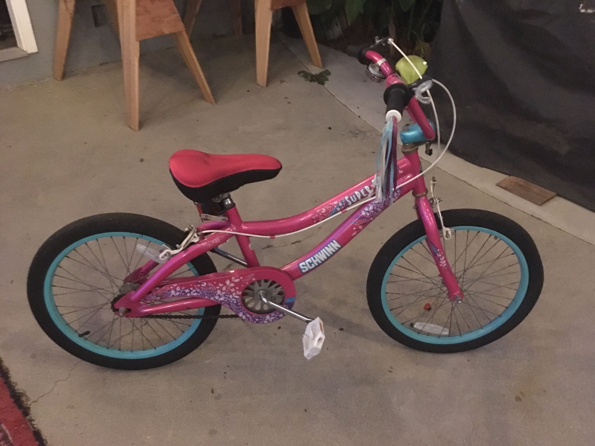 Pink Schwinn kids bike