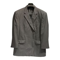 Stafford Blazer Mens 48R Black Pure Wool Suit Jacket Sport Coat