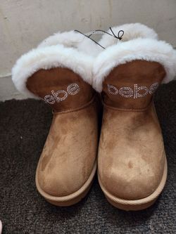 Bebe Fur-Lined Ankle Boots