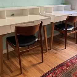 World Market desks w/MCM chairs