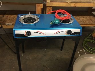 2Burners propane outdoors stove new $65