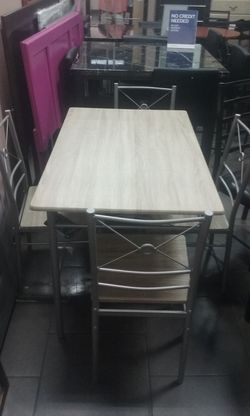 TUESDAY SPECIAL,FLOOR MODEL,5PCS DINETTE,$199