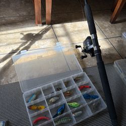 Fishing Pole & Tackle Box #9