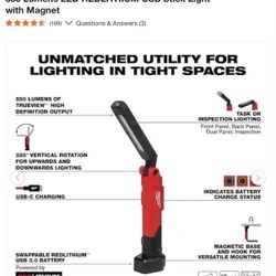 Milwaukee 550 Lumens LED Lamp New