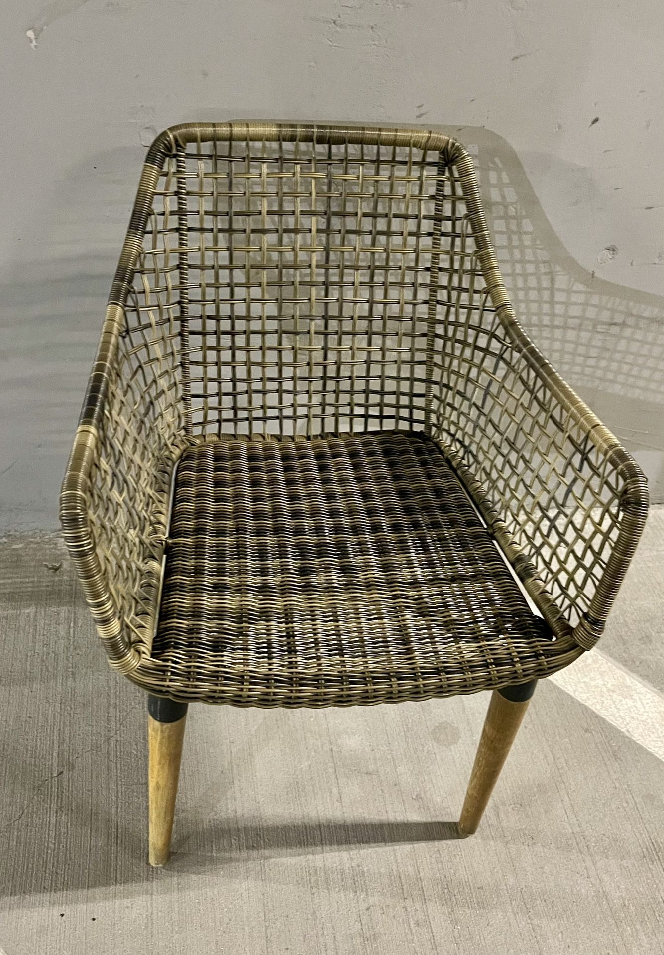 Solid Wicker Chair