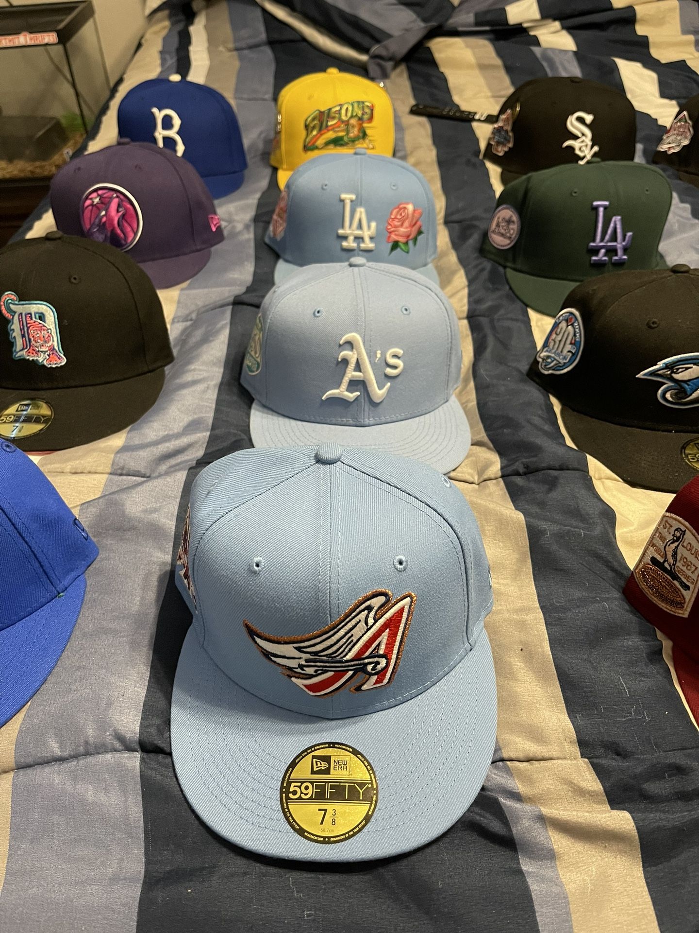 Anaheim Angels Hat Club Exclusive Cotton Candy Collection Fitted Size 7 3/8