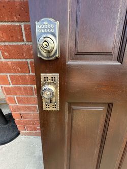 Luxury door, with mirror and solid wood