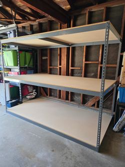 Boltlessl Shelving 96 in W x 48 in D Warehouse Storage Rack 3 Tier Similar to Uline Stronger Than Home Depot Lowes And Costco Delivery Available