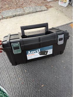 New  Anvil 24 in. Black Plastic Tool Box