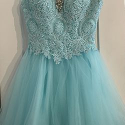 Formal Beaded/Tulle Dress Size 00 Like New